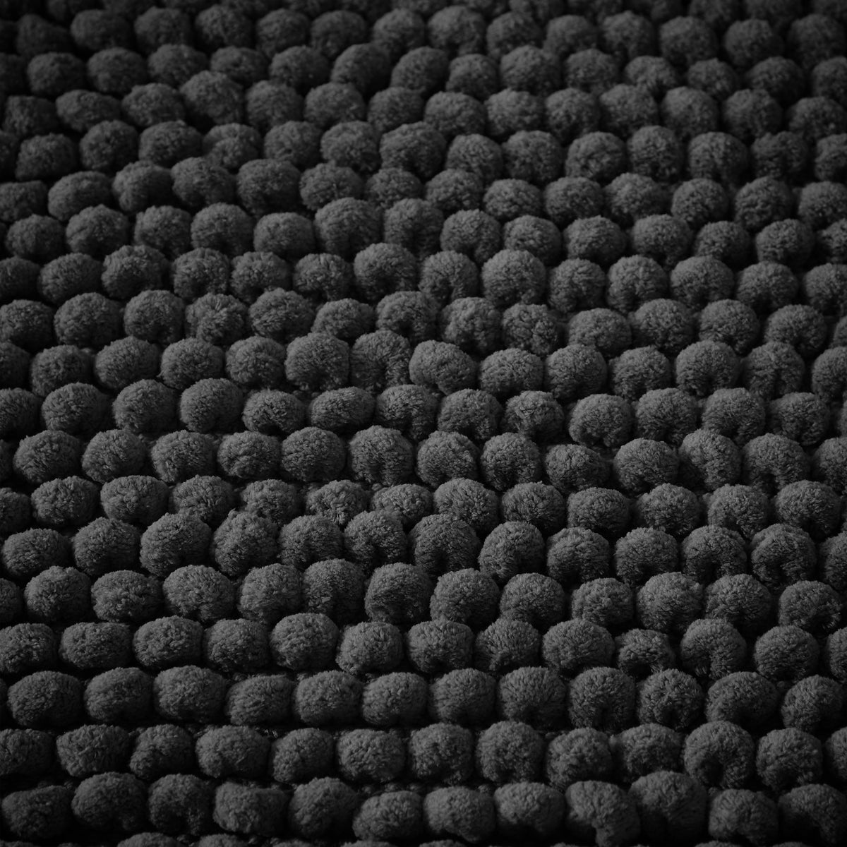 Bianca Aspen Bobble 50cm x 80cm Bath Mat Black