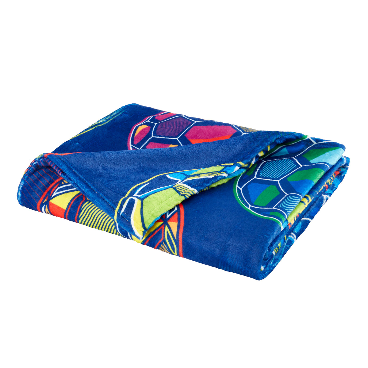Catherine Lansfield Bright Football Throw Navy