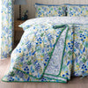 Catherine Lansfield Tilly Floral Reversible 220cm x 230cm Bedspread Set Blue
