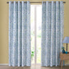Catherine Lansfield Tilly Floral Reversible Ready Made Eyelet Curtains 66'' x 90'' Blue