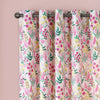 Catherine Lansfield Tilly Floral Reversible Ready Made Eyelet Curtains 66'' x 90'' Pink