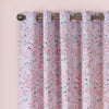 Catherine Lansfield Tilly Floral Reversible Ready Made Eyelet Curtains 66'' x 90'' Pink