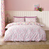 Catherine Lansfield Tilly Floral Reversible Duvet Cover Bedding Set Pink