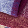 Catherine Lansfield Faux Mohair Check 130cm x 170cm Throw Plum