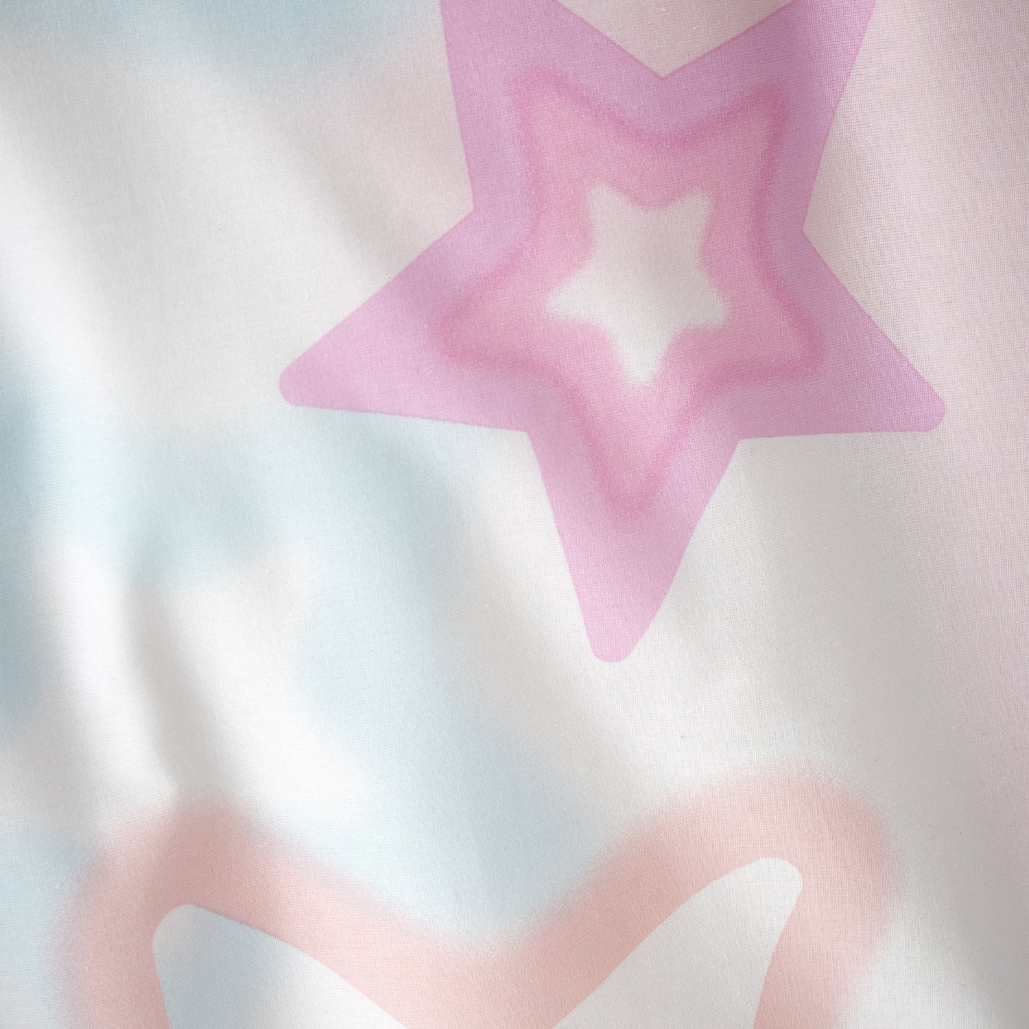 Catherine Lansfield Ombre Star Duvet Cover Bedding Set White