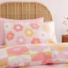 Catherine Lansfield Retro Daisy Duvet Cover Bedding Set Pink