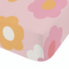 Catherine Lansfield Retro Daisy Bed Linen Fitted Sheet Pink