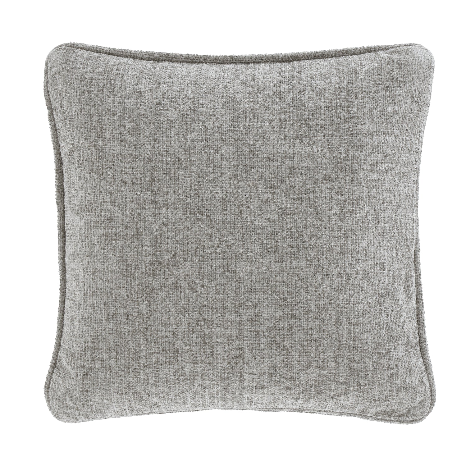 Catherine Lansfield Wilson Plain Chenille Filled Cushion 45cm x 45cm Grey