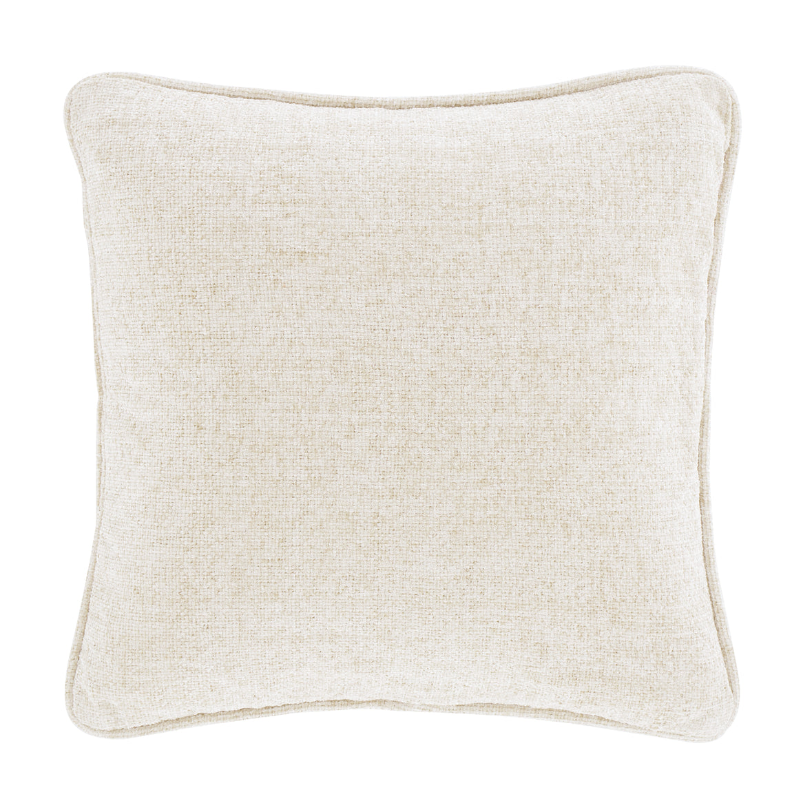 Catherine Lansfield Wilson Plain Chenille Filled Cushion 45cm x 45cm Natural