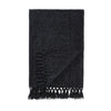 Catherine Lansfield Wilson Plain Chenille 130cm x 170cm Throw Black