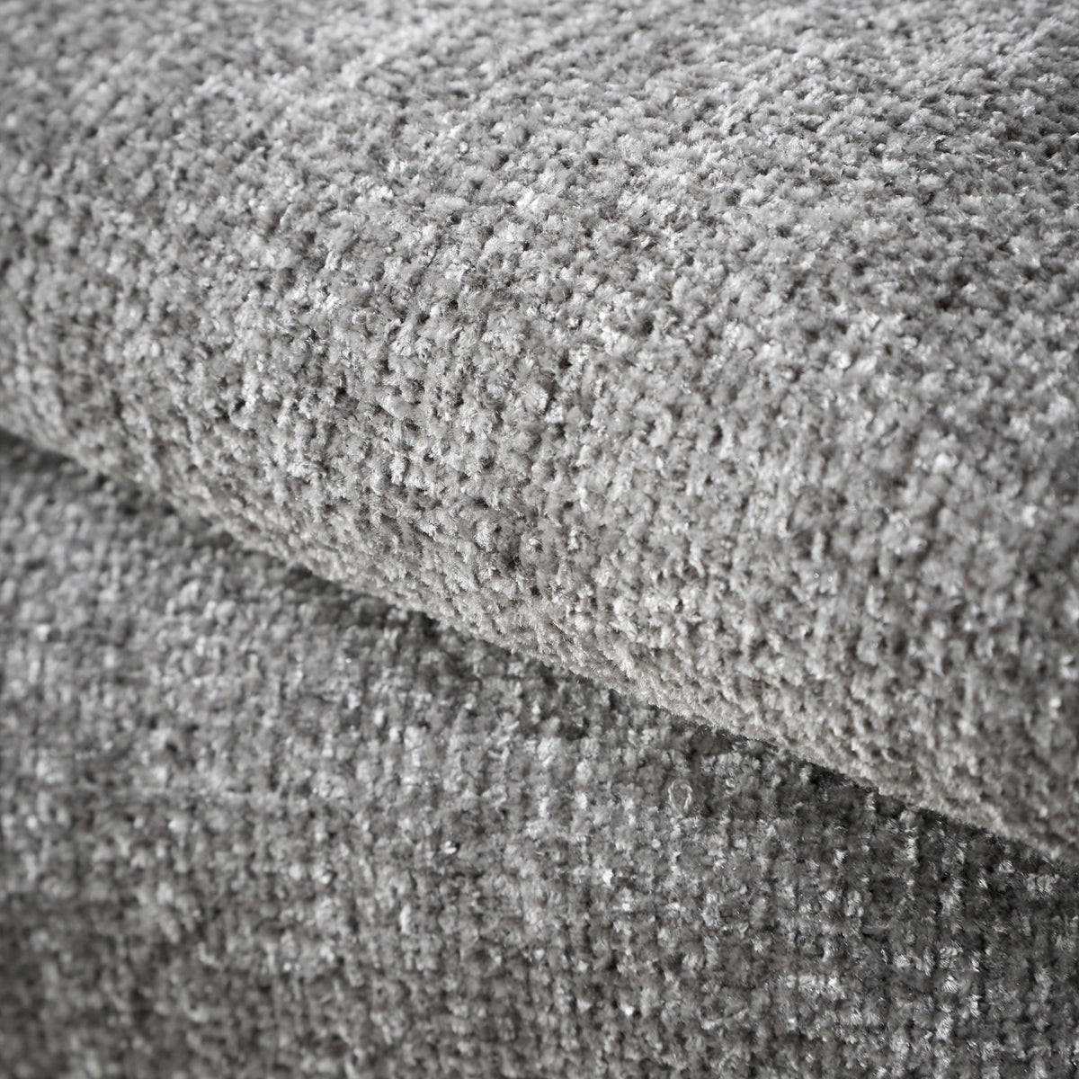 Catherine Lansfield Wilson Plain Chenille 130cm x 170cm Throw Grey