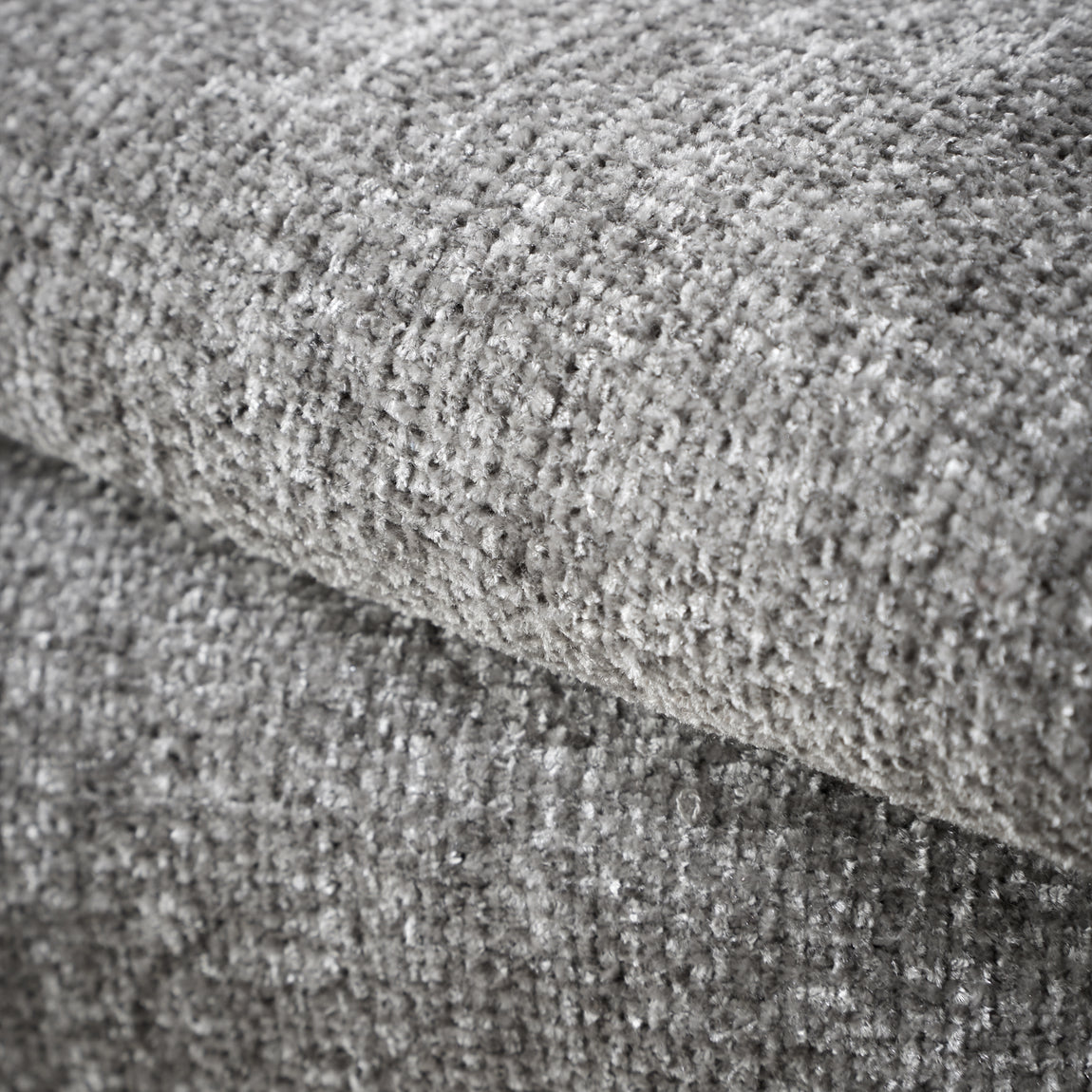 Catherine Lansfield Wilson Plain Chenille 130cm x 170cm Throw Grey