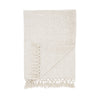 Catherine Lansfield Wilson Plain Chenille 130cm x 170cm Throw Natural