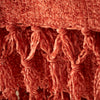 Catherine Lansfield Wilson Plain Chenille 130cm x 170cm Throw Terracotta