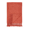 Catherine Lansfield Wilson Plain Chenille 130cm x 170cm Throw Terracotta