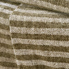 Catherine Lansfield Stripe Chenille Tassel 130cm x 170cm Throw Olive