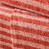 Catherine Lansfield Stripe Chenille Tassel 130cm x 170cm Throw Terracotta