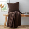 Catherine Lansfield So Soft Velvet Boucle 130cm x 170cm Throw Chocolate