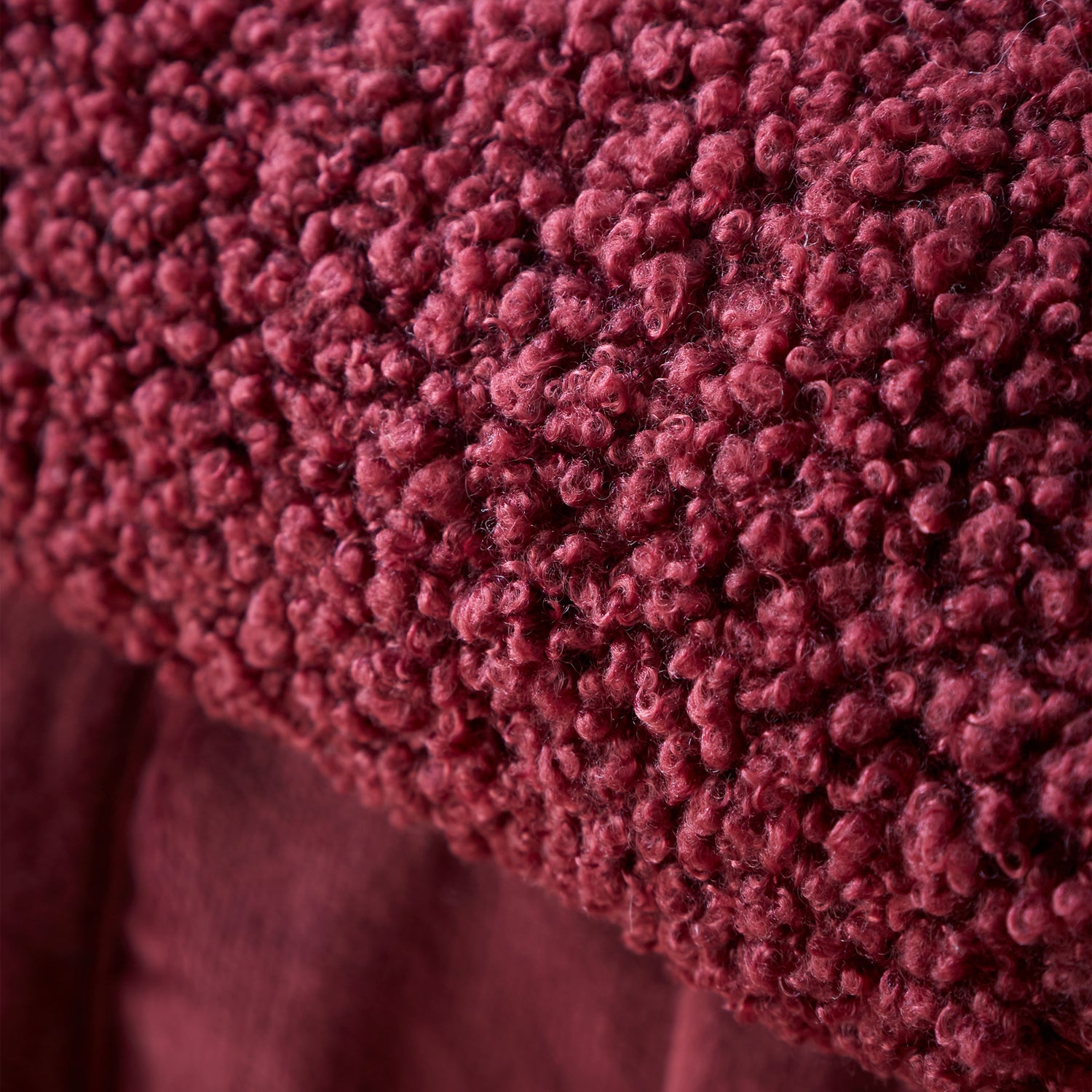 Catherine Lansfield So Soft Velvet Boucle 130cm x 170cm Throw Damson