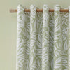 Catherine Lansfield Sorrel Leaf Reversible Ready Made Eyelet Curtains 66'' x 90'' Green
