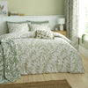 Catherine Lansfield Sorrel Leaf Reversible Duvet Cover Bedding Set Green