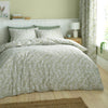 Catherine Lansfield Sorrel Leaf Reversible Duvet Cover Bedding Set Green
