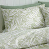 Catherine Lansfield Sorrel Leaf Reversible Duvet Cover Bedding Set Green