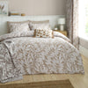 Catherine Lansfield Sorrel Leaf Reversible Duvet Cover Bedding Set Natural
