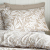 Catherine Lansfield Sorrel Leaf Reversible Duvet Cover Bedding Set Natural