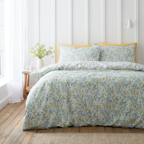Bianca Ditsy Floral Duvet Cover Bedding Set Green