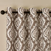 Pineapple Elephant Suri Ready Made Eyelet Curtains Natural