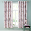 Catherine Lansfield Bunny Tails Ditsy Flower Duel Sided 66'' x 72'' Ready Made Eyelet Curtains Pink White