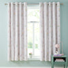 Catherine Lansfield Bunny Tails Ditsy Flower Duel Sided 66'' x 72'' Ready Made Eyelet Curtains Pink White