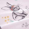 Catherine Lansfield Bunny Tails Ditsy Flower Duvet Cover Bedding Set Pink White