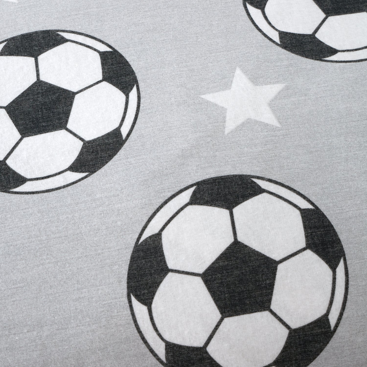 Catherine Lansfield Football Stars Brushed Bed Linen Fitted Sheet Grey
