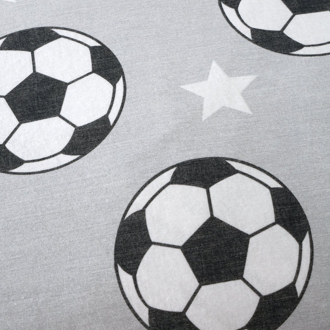Catherine Lansfield Football Stars Brushed Bed Linen Fitted Sheet Grey