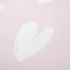 Catherine Lansfield Hearts Brushed Bed Linen Fitted Sheet Pink White