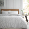 Catherine Lansfield Polka Dot Brushed Duvet Cover Bedding Set Grey