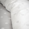 Catherine Lansfield Polka Dot Brushed Duvet Cover Bedding Set Grey