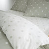 Catherine Lansfield Polka Dot Brushed Bed Linen Fitted Sheet Green