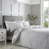 Catherine Lansfield Elinda Floral Duvet Cover Bedding Set Grey