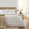 Bianca Oxton Check Duvet Cover Bedding Set Natural