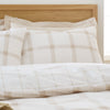 Bianca Oxton Check Duvet Cover Bedding Set Natural