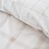 Bianca Oxton Check Duvet Cover Bedding Set Natural