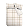 Bianca Oxton Check Duvet Cover Bedding Set Natural