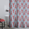 Catherine Lansfield Lobster Shower Proof Shower Curtain Red