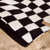 Catherine Lansfield Checkerboard Absorbent Beach Towel Black White