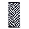 Catherine Lansfield Checkerboard Absorbent Beach Towel Black White