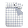Bianca Marlow Check Reversible Duvet Cover Bedding Set Blue
