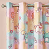 Catherine Lansfield Forever Together Reversible Ready Made Eyelet Curtains 66'' x 72'' Pastel